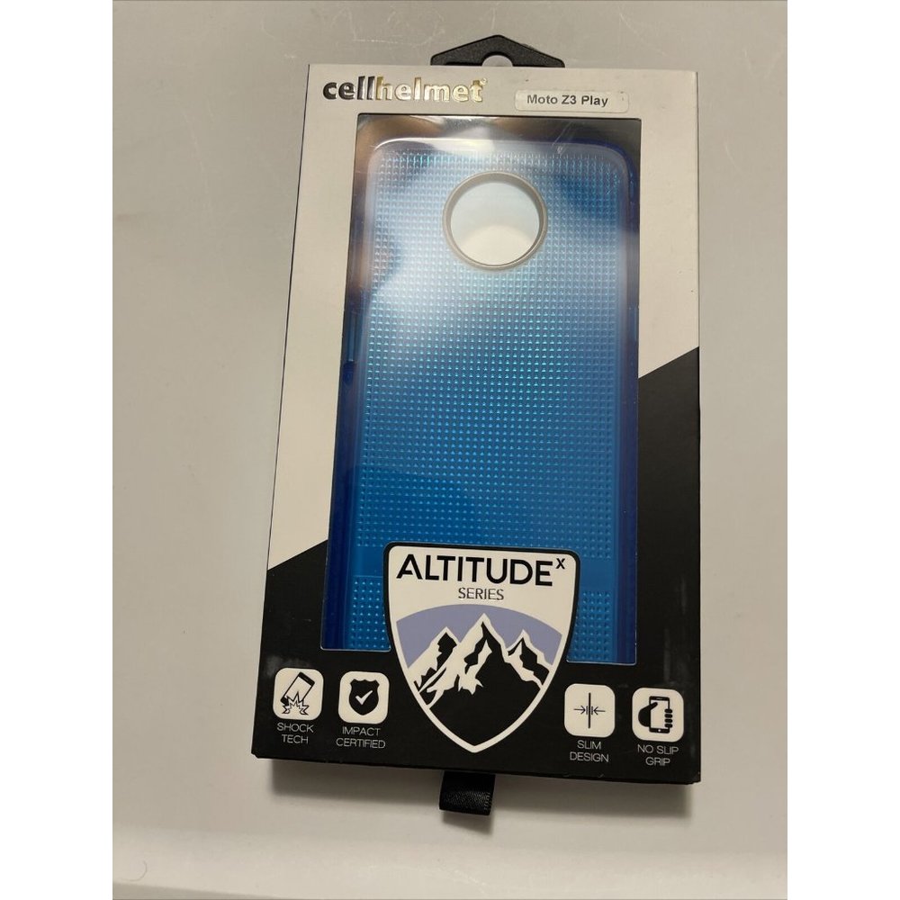 cellhelmet Altitude X Series Case for Motorola Z3 Play - Blue - Military Grade